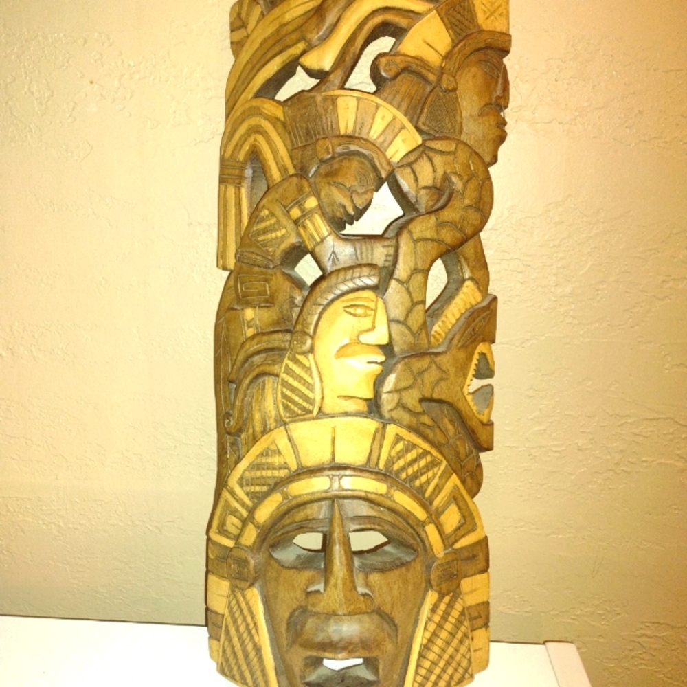 (2) Mayan Masks